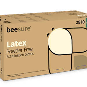 GUANTES DE LATEX SIN POLVO BEESURE 2810 LARGE CAJA 100 UNID