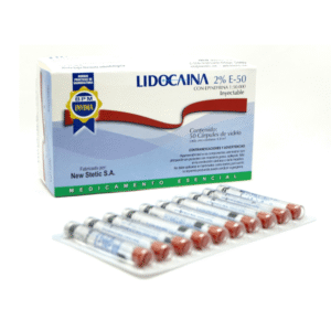 Anestesia lidocaína 2% caja 50 cárpules - New Stetic