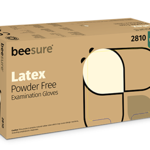 Guantes de látex sin polvo, talla Small, caja 100 - BEESURE 2810