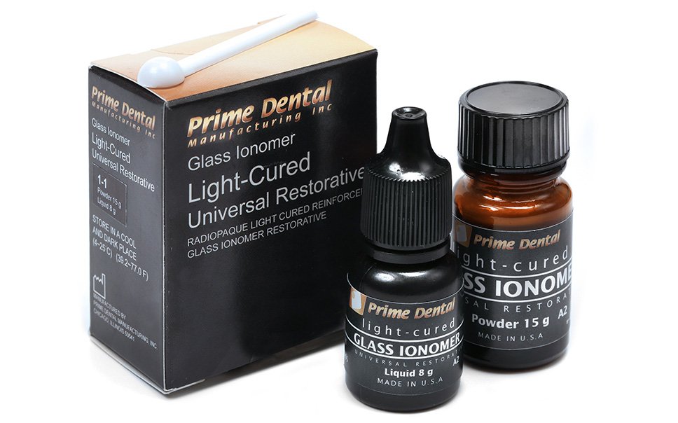 Ionómero restaurador fotocurable polvo/líquido - PRIME DENTAL