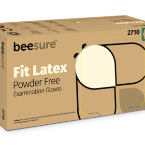 GUANTES DE LATEX SIN POLVO BEESURE 2710 LARGE CAJA 100 UNID
