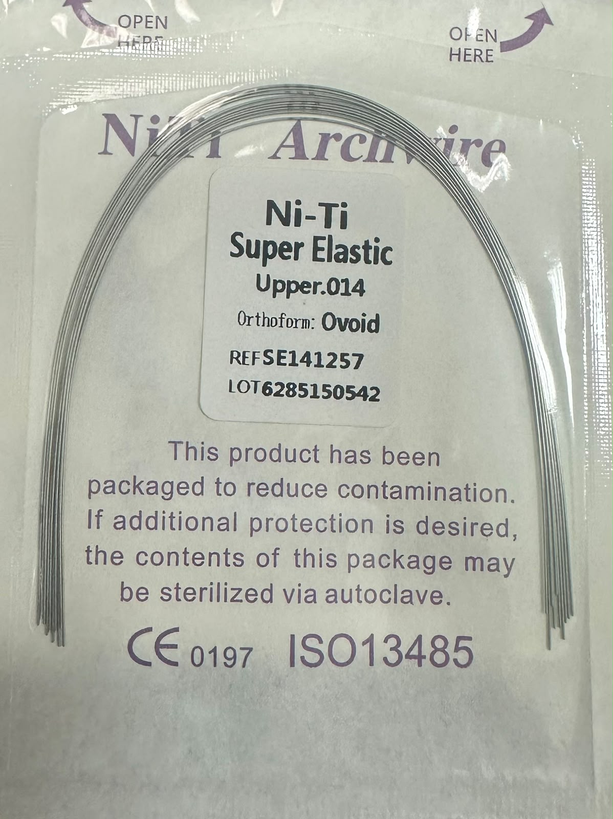 Arco Upper .014 Forma Ovoid NI-TI Super Elastic