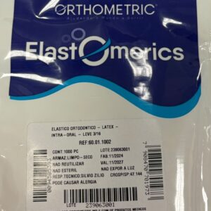 Elástico Intraoral de Látex Ligero 3/16 Bolsa x 1,000 Orthometric