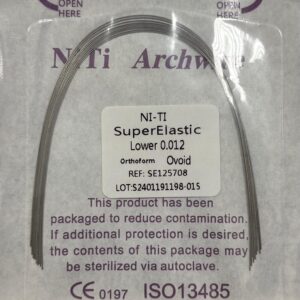 Arco inferior NiTi superelástico .012 ovoide - MedicalTools