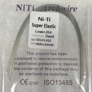 Arco inferior NiTi superelástico .014 ovoide - MedicalTools