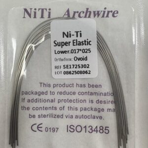 Arco lower NI-TI super elastic 0.017x025 ovoide - MedicalTools