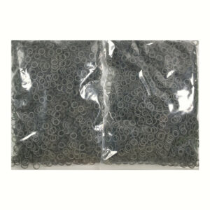 Elásticos intermaxilares color negro en bolsa transparente