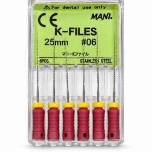 Limas K-File #06 25mm Paquete x 6 Mani