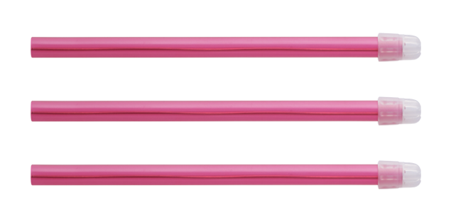 Tres eyectores de saliva rosado EM15 de Euronda